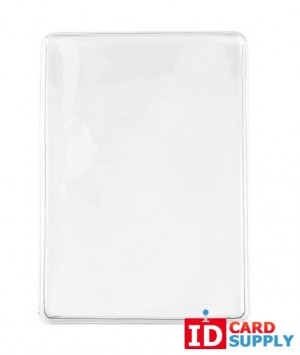 Pack of 100 Clear Vinyl Business Card Holders