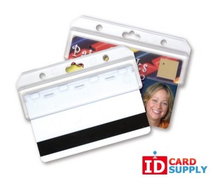 QTY: 50 | Frosted Horizontal Half Card Holder