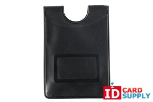 QTY: 50 | Single Pocket Vertical Holder With Thumb Notch | Credit Card Size