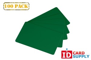 Green Standard Size PVC Cards (CR80) by easyIDea