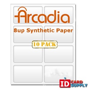 10 Pack Arcadia 8-Up Paper