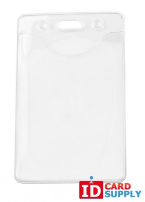 Clear Environmentally Friendly Vertical Badge Holder (QTY:100)