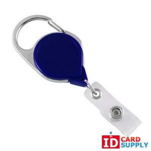 Carabiner Badge Reel w/ Belt Clip | Royal Blue