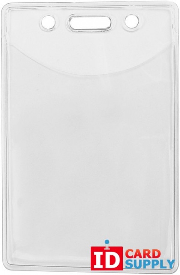 Clear Vinyl ID Badge Card Holder (Pack of 100)