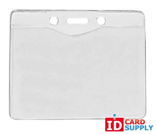 Pack of 100 Horizontal Badge Holders by IDCardSupply